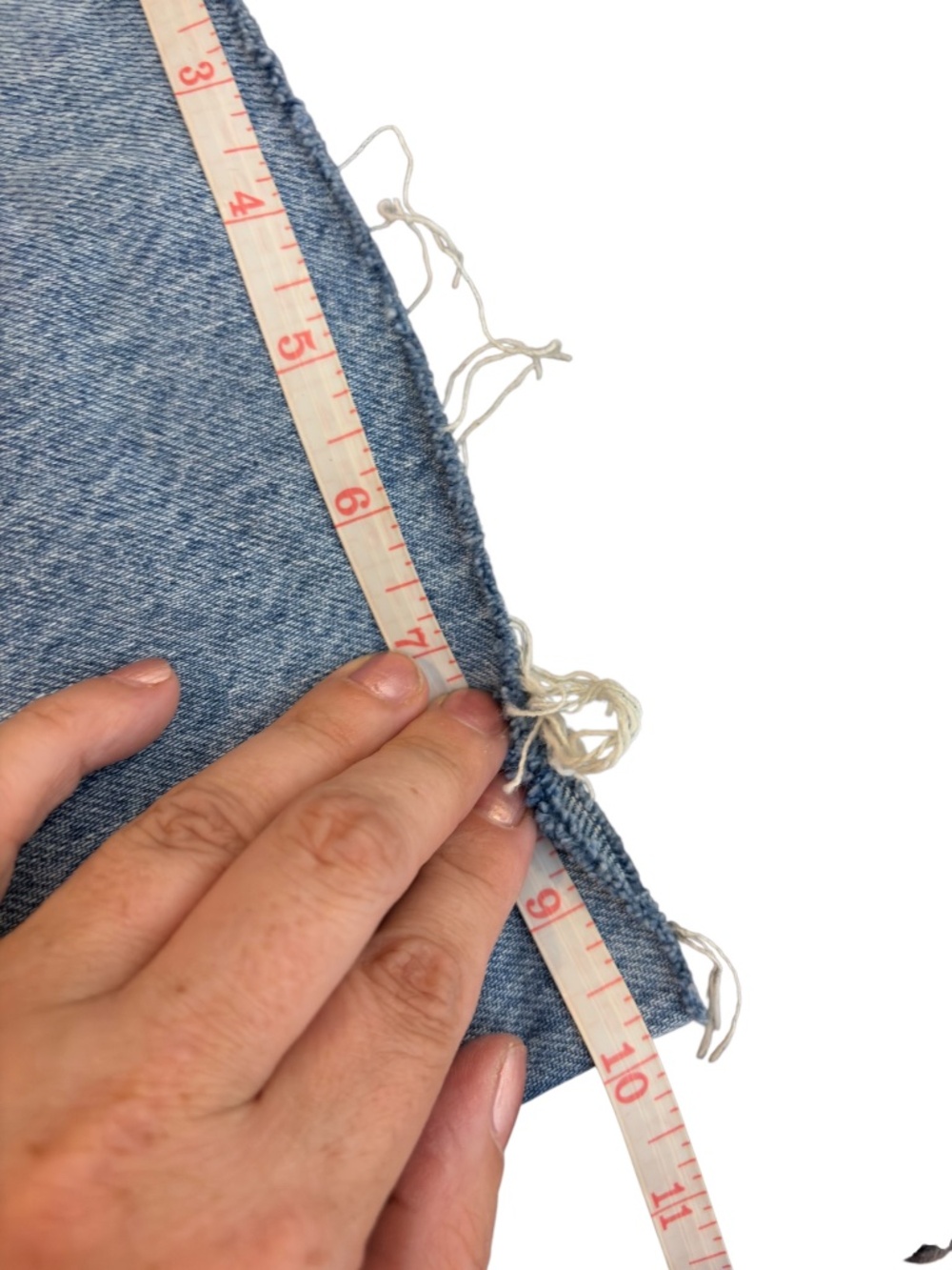 Straight Leg Blue Denim Jeans - Picture 9 of 9